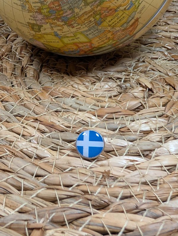 Shetland Isles Flag Map pin - Shetland Isles Flag Map Pin For Wood Map