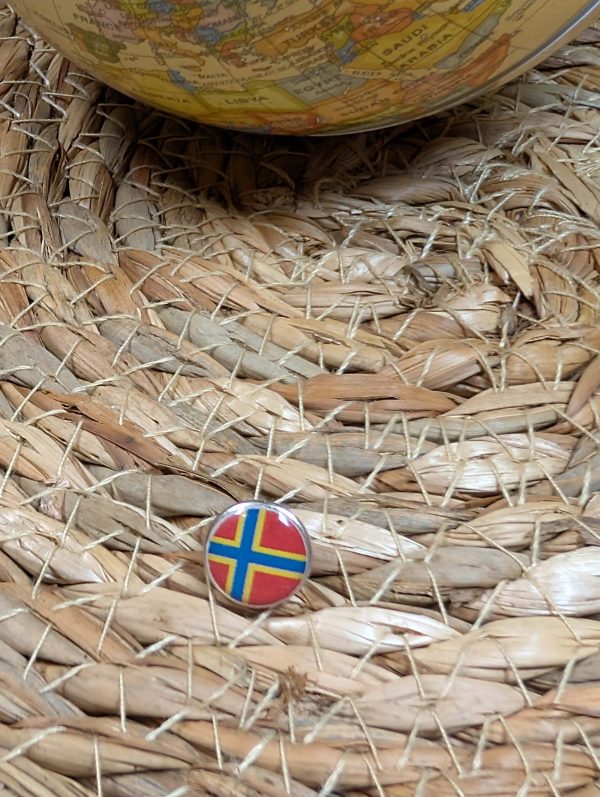 Orkney Islands Flag Map pin - Orkney Islands Flag Map Pin For Wood Map