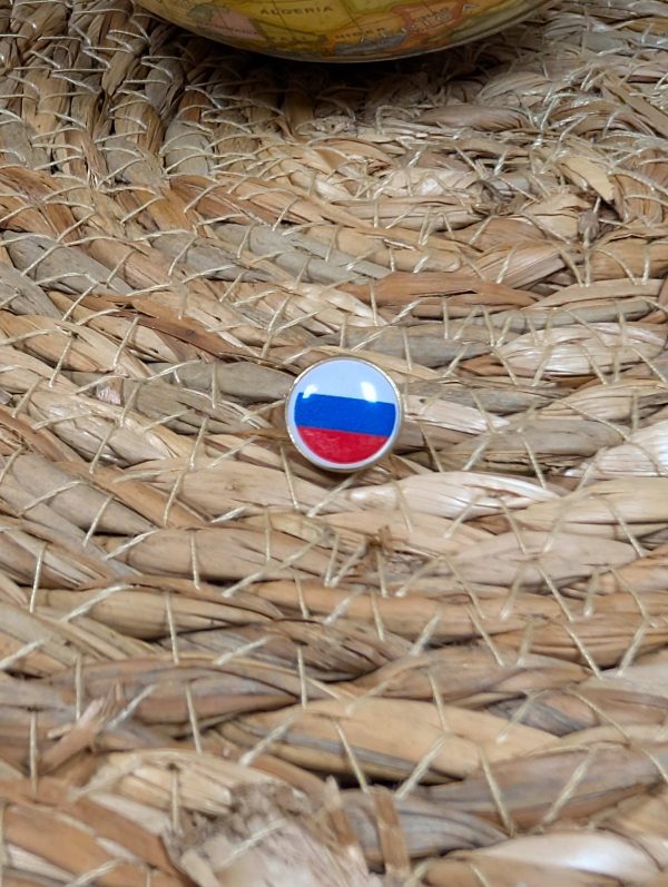 Russia Flag Map pin - Russian Flag Map Pin For Wood Map