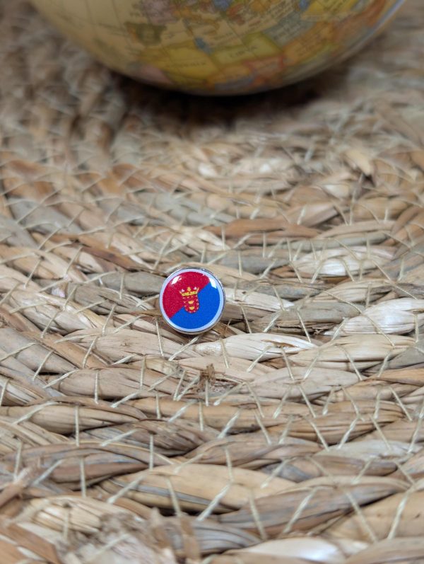 Lanzarote Flag Map pin - Lanzarote Flag Map Pin For Wood Map