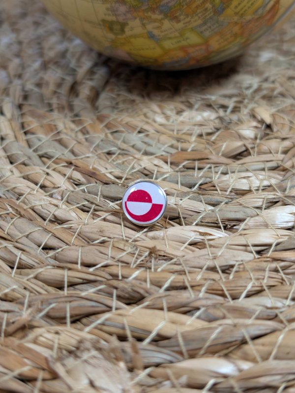 Greenland Flag Map pin - Greenland Flag Map Pin For Wood Map