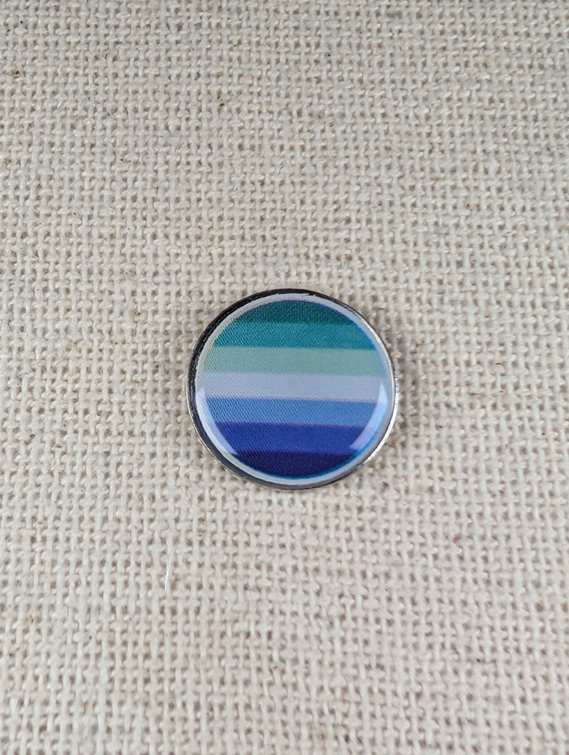 Gay Men's Flag Pin Badge – Pride – Large Lapel Pin Badge – LGBTQ+