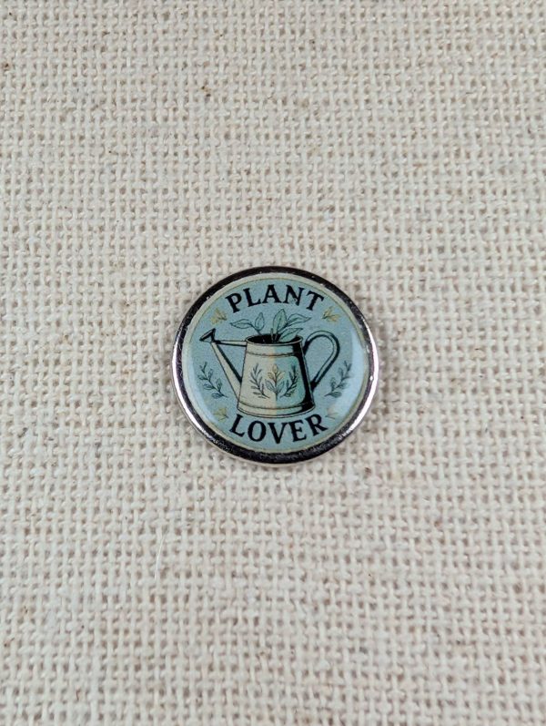 Plant Lover - Garden themed Badge – Large Resin Topped Pin Badge