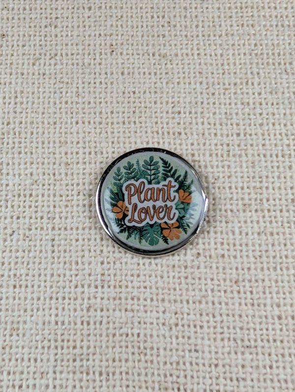 Plant Lover- Gardener Themed Badge  - Large Resin Topped - Garden Lover Gift