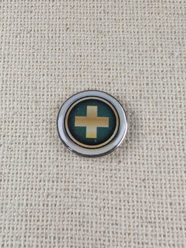 Healer Pin Badge – Gamer Themed Pin – Large Resin Topped Pin Badge – 2