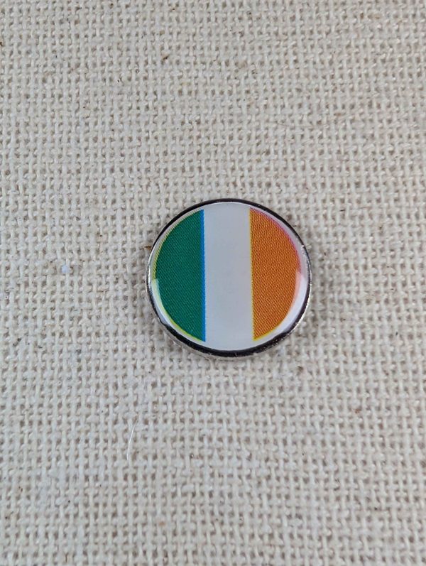 Ireland Flag Pin - Large Resin Topped Pin Badge - Irish Flag Badge