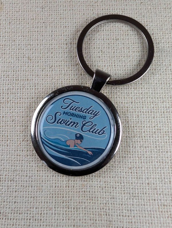 Tuesday Morning Swim Club - Swimmer Keyring - Large Resin Finished Keyring