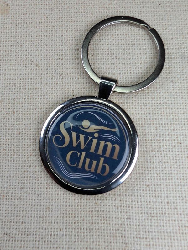 Swim Club - Swimmer Keyring - Large Resin Finished Keychain