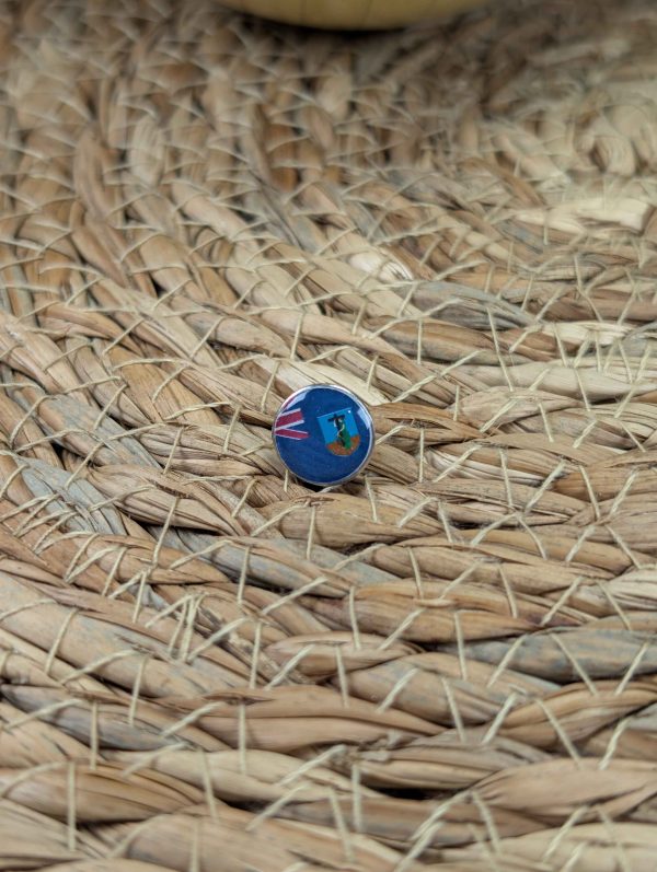 Montserrat Flag Map Pin - Montserrat Flag Map Pin For Wood Map