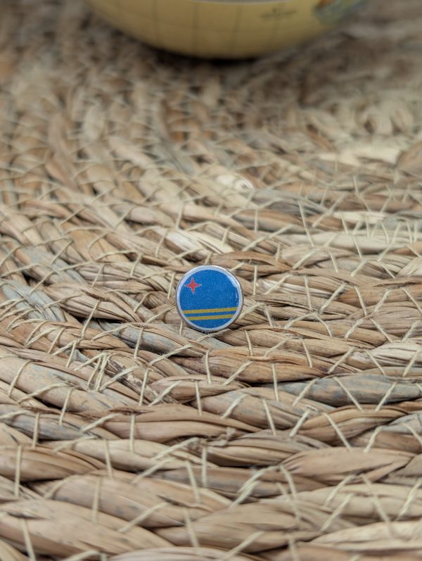 Aruba Flag Map Pin - Aruba Flag Map Pin For Wood Map