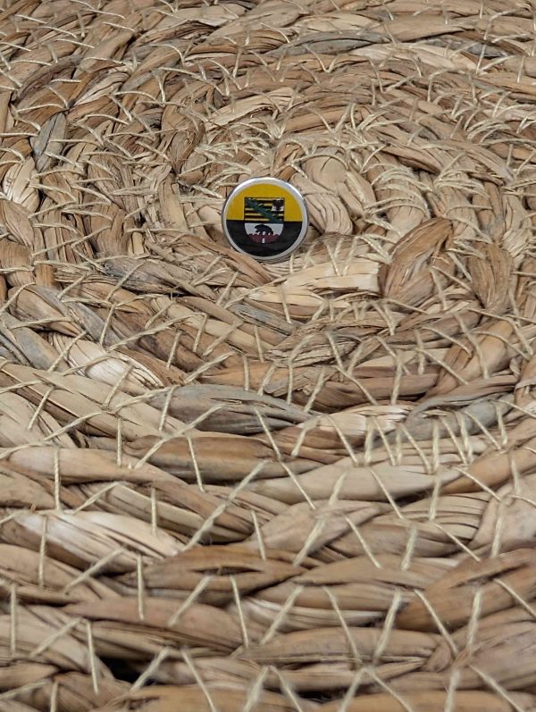 Saxony-Anhalt Flag Map Pin – Germany State Flag Map Pin For Wood Map