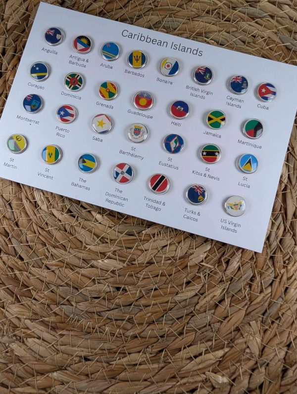 Caribbean Islands Map Pins