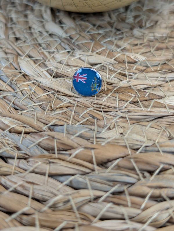 South Georgia & South Sandwich Islands Flag Map Pin for Wooden World Map