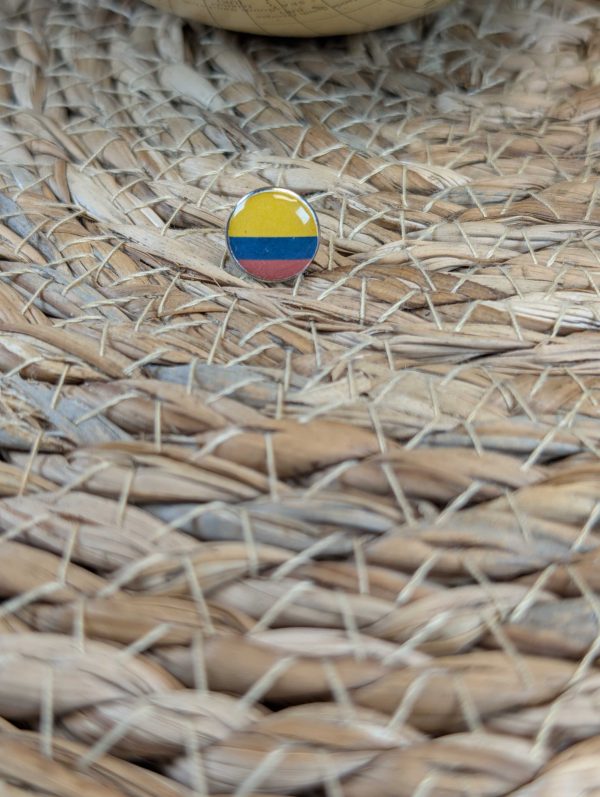 Colombia Flag Map Pin for Wooden World Map Travel Tracker