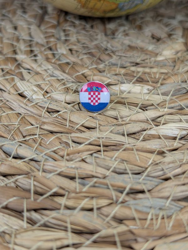 Croatia Flag Map Pin for Wooden World Map Travel Tracker - Croatian Flag