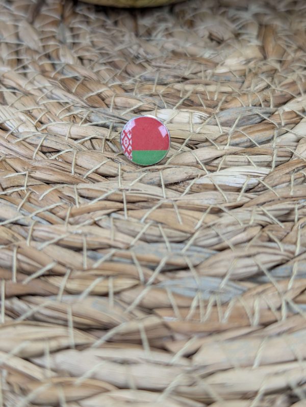 Belarus Flag Map Pin for Wooden World Map Travel Tracker
