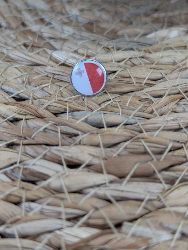 Malta Flag Map Pin for Wooden World Map Travel Tracker