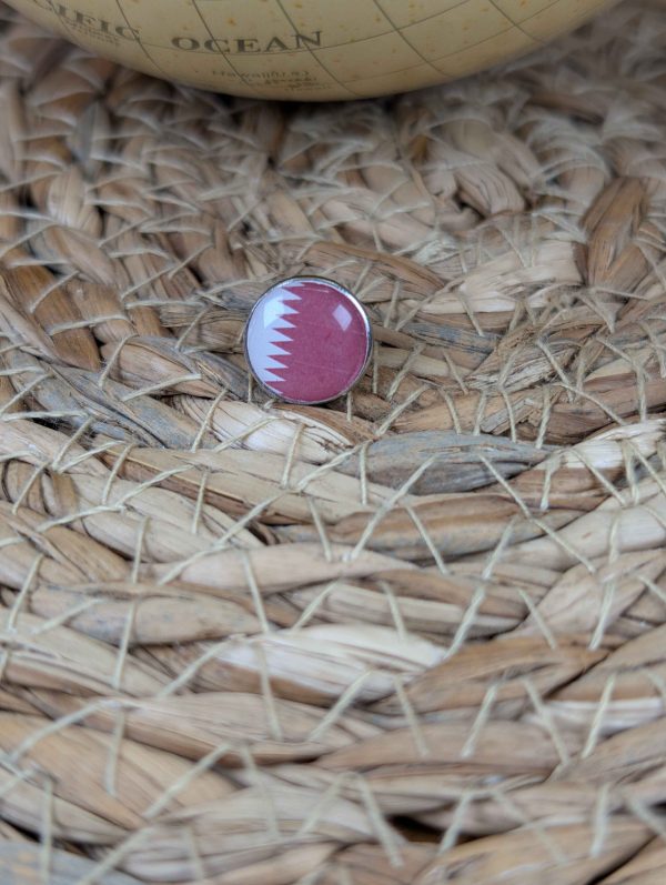 Qatar Flag Map Pin for Wooden World Map Travel Tracker