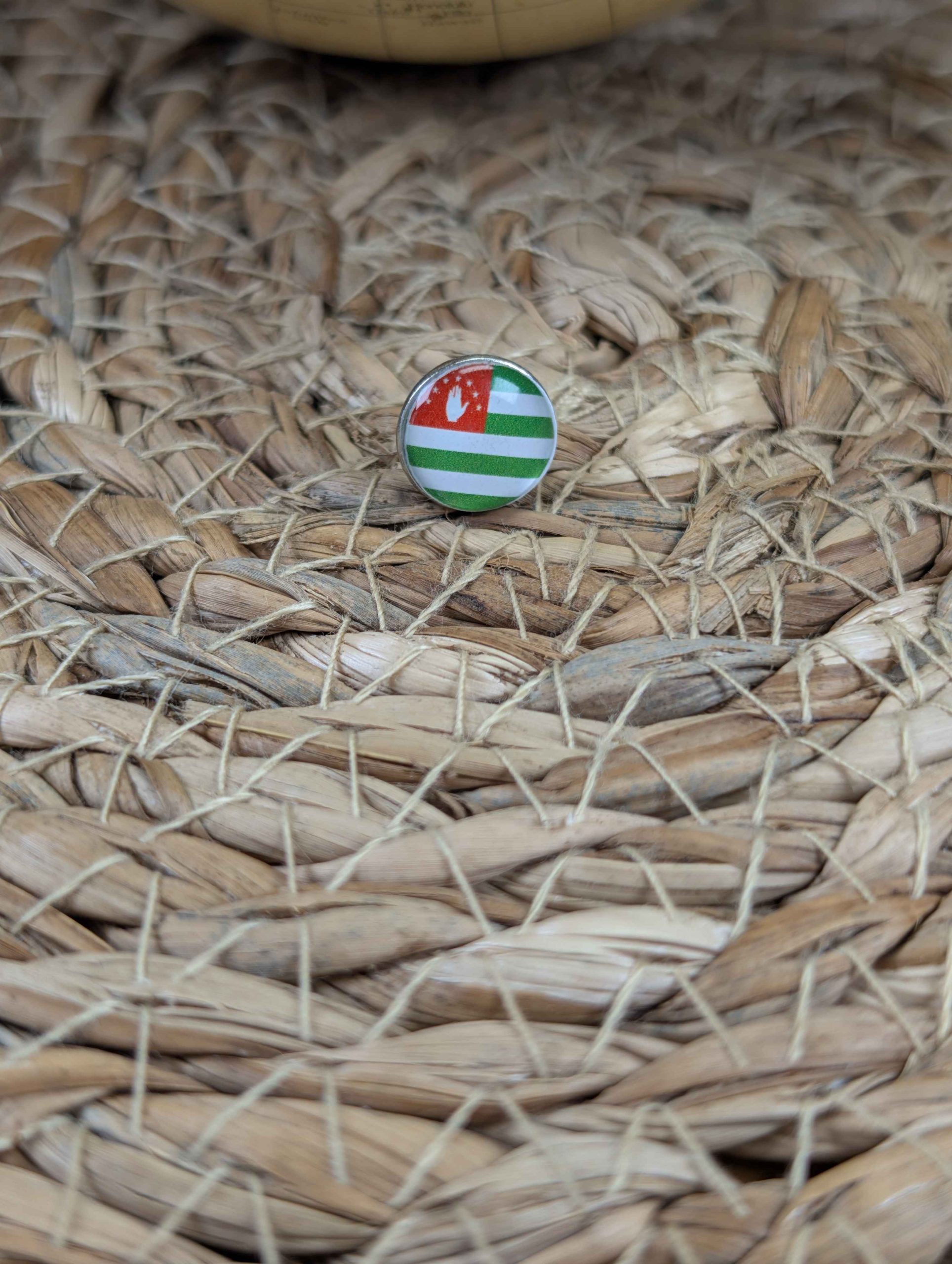 Abkhazia Flag Map Pin for Wooden World Map Travel Tracker