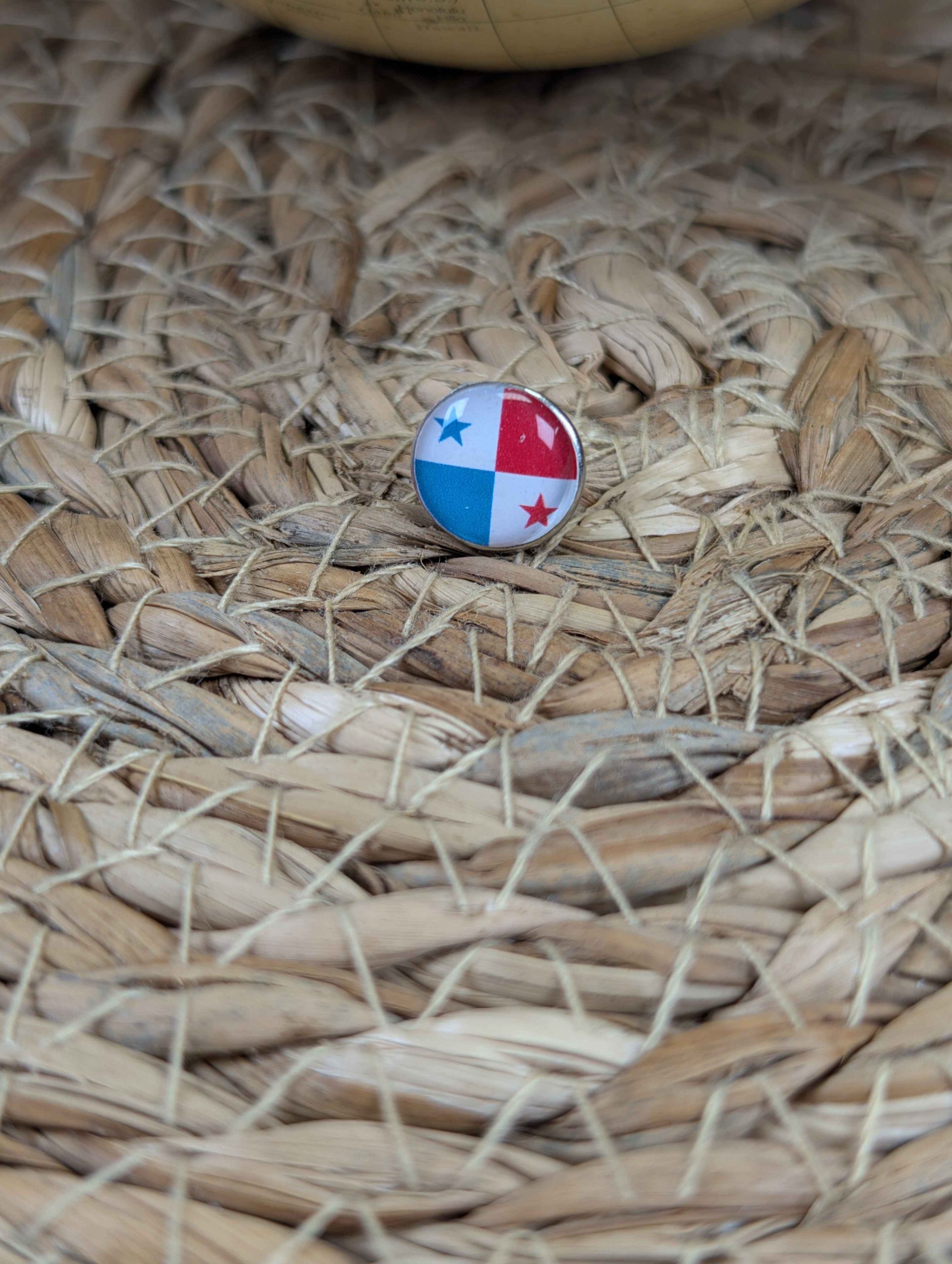 Panama Flag Map Pin for Wooden World Map Travel Tracker