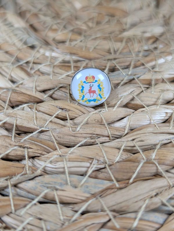 Volga Federal District Flag Map Pin for Wooden World Map Travel Tracker - Russia
