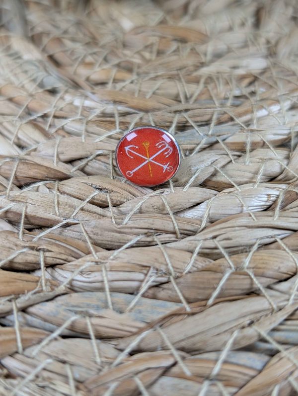 North Western Federal District Flag Map Pin for Wooden World Map Travel Tracker - Russia